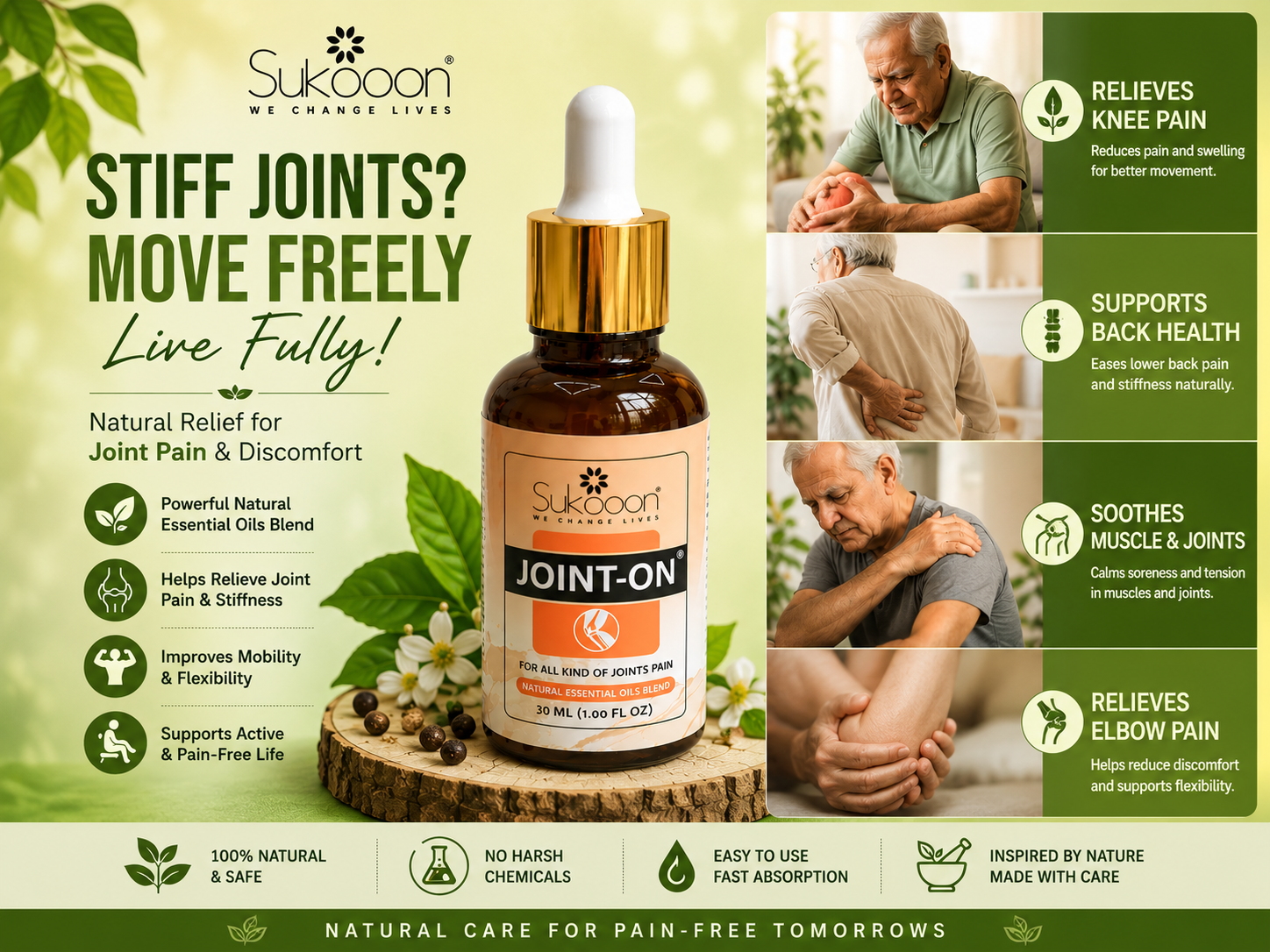 Sukoon Joint-On Oil – Natural Care for Joint Comfort and Everyday Mobility